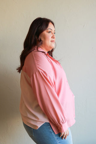 THE HEAT PLUS SIZE BUTTON UP