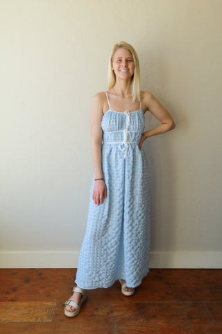 Bluebell Bubble Texture Midi Dress