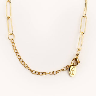 Sasha Gold Paperclip Chain Necklace