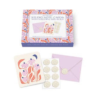 Notecard Set with Matching Wax Seals