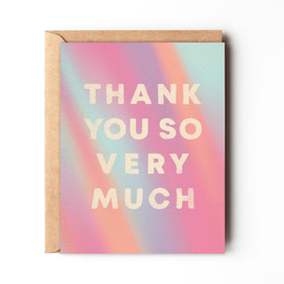 Thank You Colorful Card