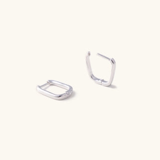 Cara Hoop Earrings- Silver