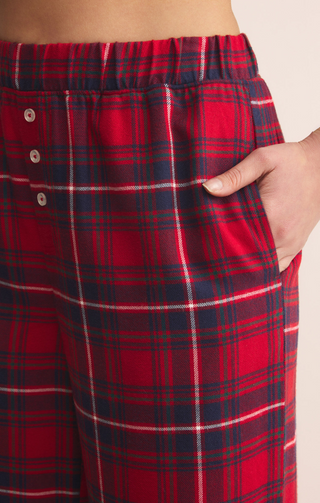 Hangout Plaid Pant | Haute Red