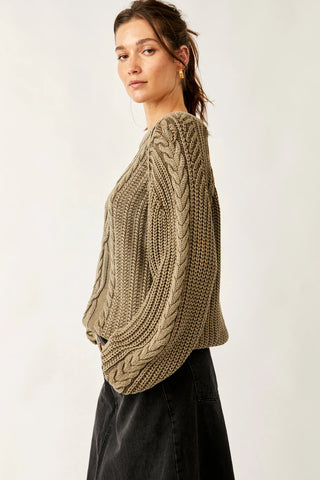 Free People Frankie Cable Sweater