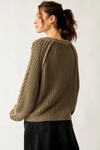 Free People Frankie Cable Sweater