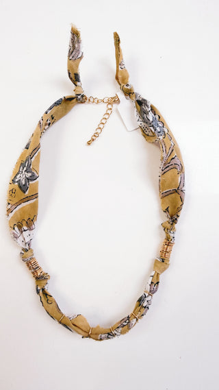Coastal Heirloom Scarf Necklace | Golden Meadow C3
