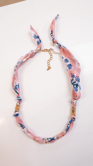 Coastal Heirloom Scarf Necklace | Rose Garden C2