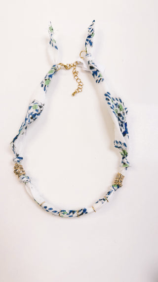 Coastal Heirloom Scarf Necklace | Seaside Porcelain C5