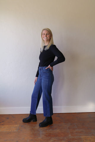 JUST BLACK DENIM CLASSIC WIDE LEG