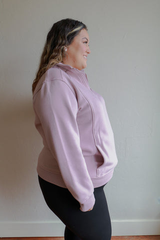 SO SWEET PLUS SIZE ACTIVE HALF-ZIP