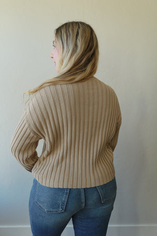 SANDY HORIZON RIBBED SWEATER