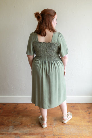 Sonny Plus Size Shirred Dress