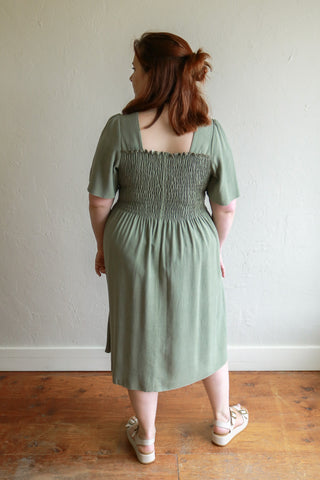 Sonny Plus Size Shirred Dress