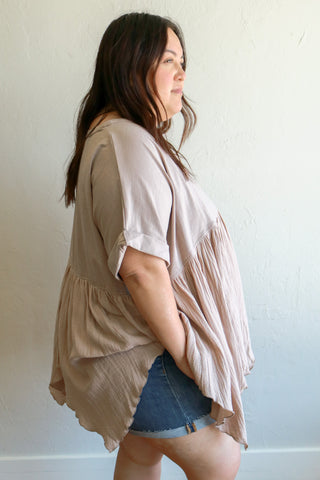 Madelyn Plus Size Babydoll Top