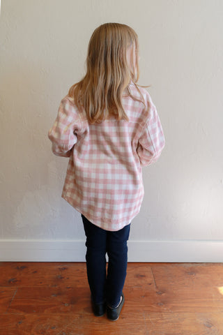 Pink Check Shacket