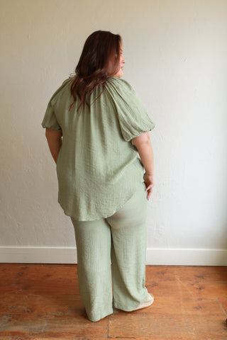 Hydrangea Plus Size Pants