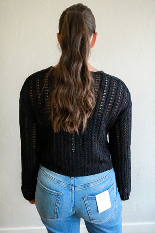 Perfect Flow Pointelle Knit Sweater