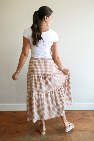 Souvenirs Tiered Maxi Skirt