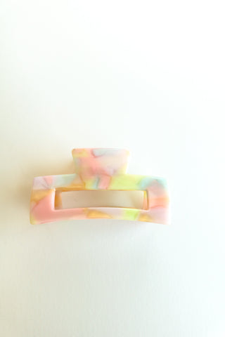 Pastel Watercolor Claw Clips