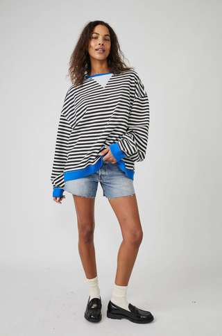 Classic Striped Crew Black Combo | Free People