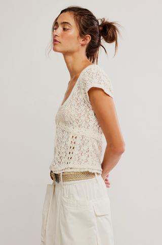 Claro Lace Tee | Free People