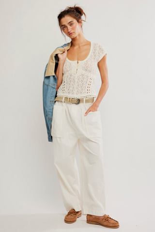 Claro Lace Tee | Free People