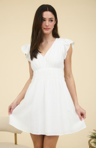 Ivory Breeze Mini Dress