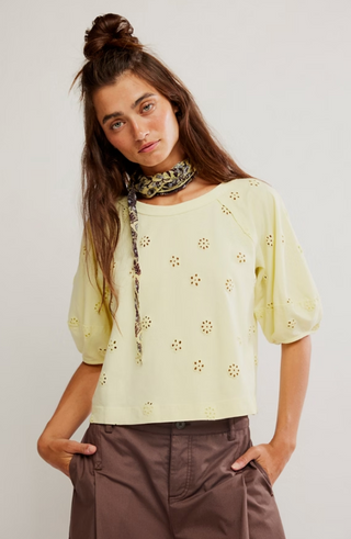 Jessie Eyelet Tee | Free People