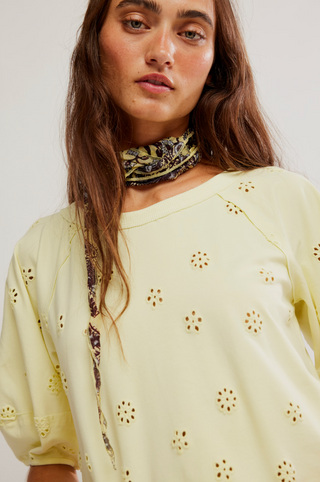 Jessie Eyelet Tee | Free People