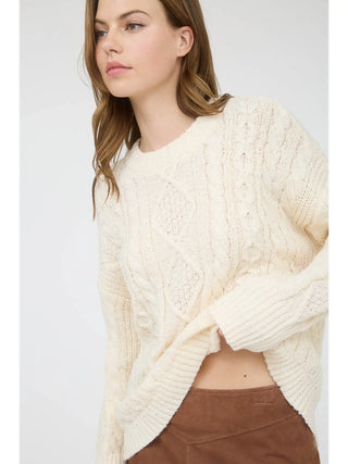 Harvest Moon Cable Knit Sweater