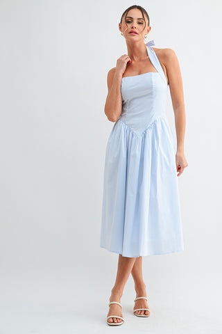 Santorini Stripe Midi Dress