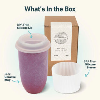 Astral Bloom Ceramic Travel Mug | 16oz