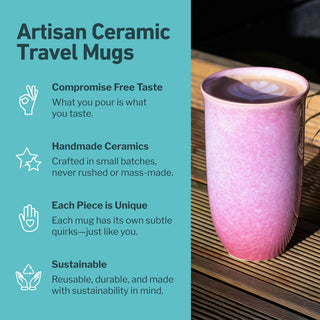 Astral Bloom Ceramic Travel Mug | 16oz