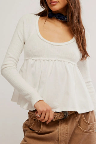 Free People Found Your Babydoll Top