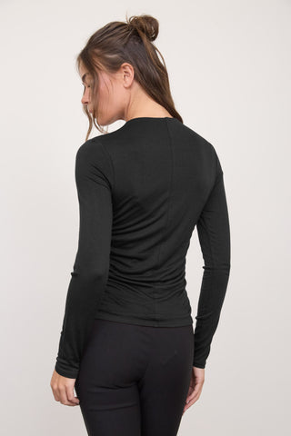Celine Ruched Top | Black