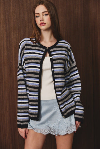 Ellison Striped Cardigan