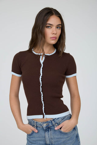 Annie Contrast Cardigan