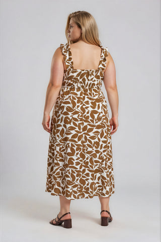 Golden Grove Midi Dress | Plus Size