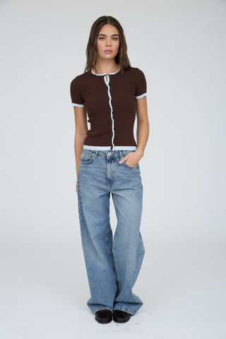 Annie Contrast Cardigan