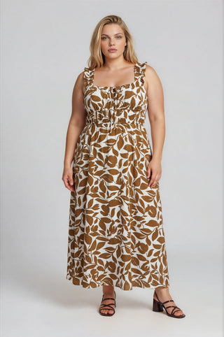 Golden Grove Midi Dress | Plus Size