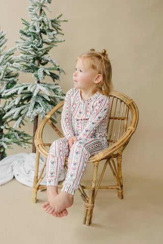 Candy Cane Lane 2pc Bamboo Kids Pajamas