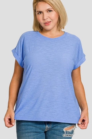 Plus Size Sutton Tee | Cornflower