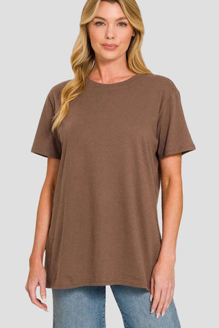 Presley Boyfriend Tee | Brown