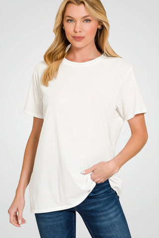 Presley Boyfriend Tee | White