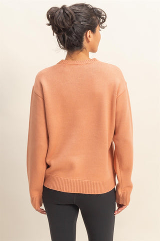 Arlo Knit Sweater | Clay