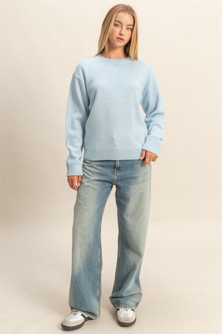 Arlo Knit Sweater | Ice Blue