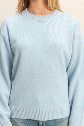 Arlo Knit Sweater | Ice Blue