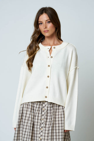 Ellis Cardigan | Ivory