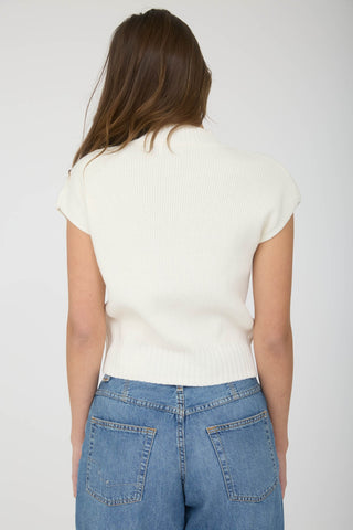 Emery Mock Neck Sweater | Cream