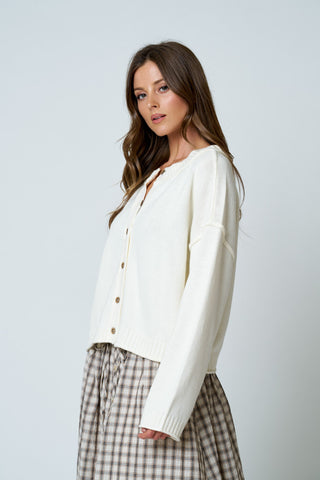 Ellis Cardigan | Ivory